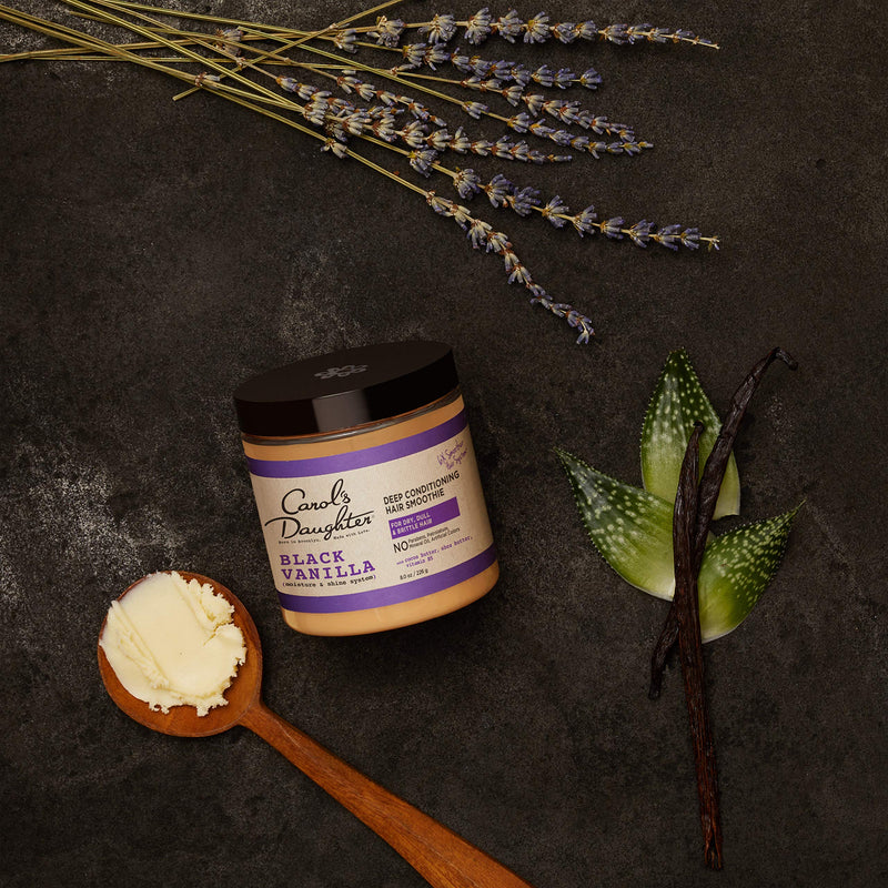[Australia] - Carol's Daughter Black Vanilla Moisture and Shine Hair Smoothie For Dry Hair and Dull Hair, with Shea Butter, Cocoa Butter and Vitamin B5, Paraben Free Hair Treatment, 8 oz (Packaging May Vary) 