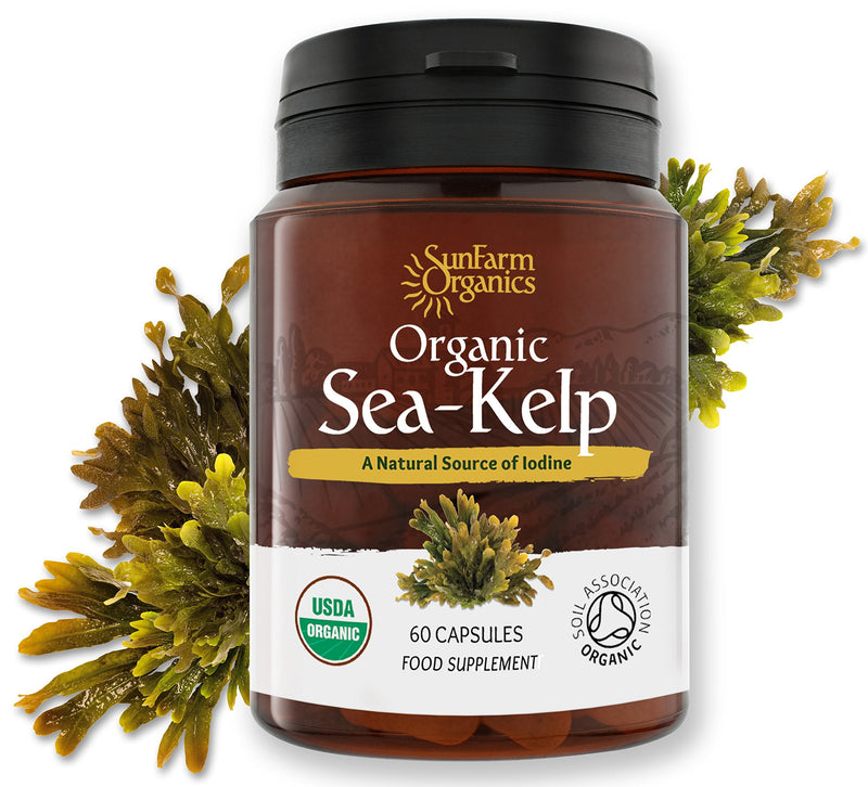 [Australia] - Certified Organic Iodine From 500Mg Kelp Giving 385Mcg Iodine Per Capsule 256% Rda Contributes To Normal Thyroid Function 