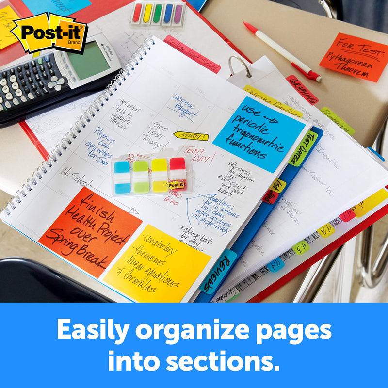 [Australia] - Post-it Tabs.625 in Solid, Aqua, Lime, Yellow, Red, 10/Color, 40/Dispenser (676-ALYR) 