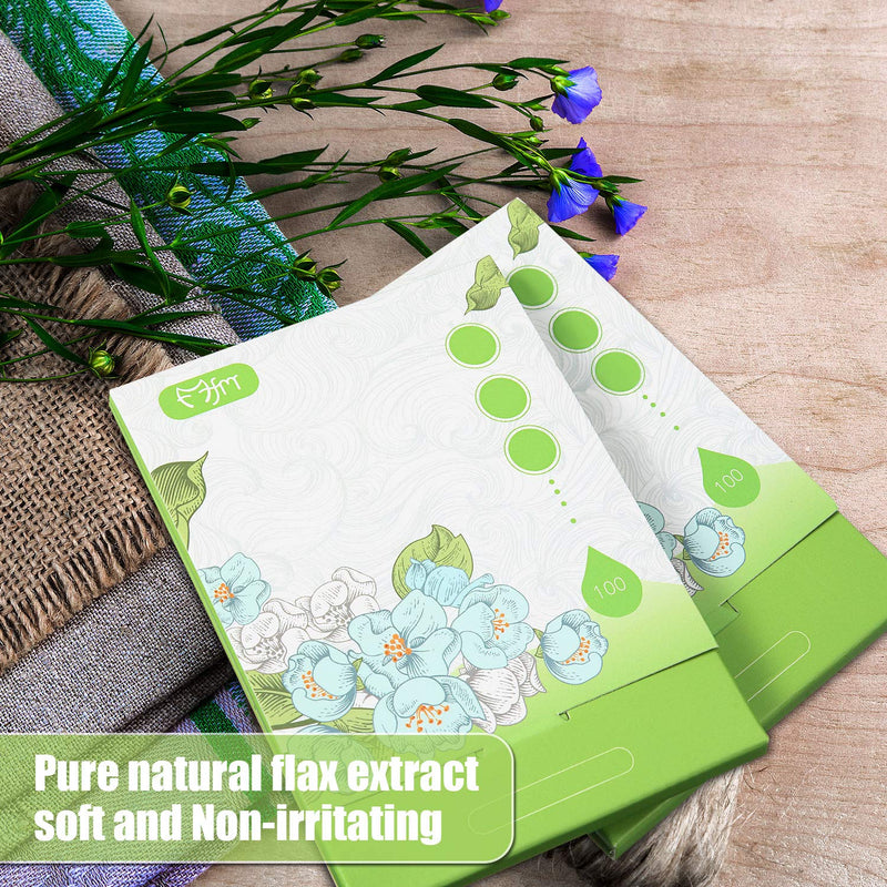 [Australia] - 1000 Counts Oil Absorbing Sheets Oil Blotting Paper Oil Absorbing Tissues Face Facial Natural Oil Control Film Blotting Linens Make Up Blackhead Handy Oily Skin Care Men Women Flax (Green) Green 