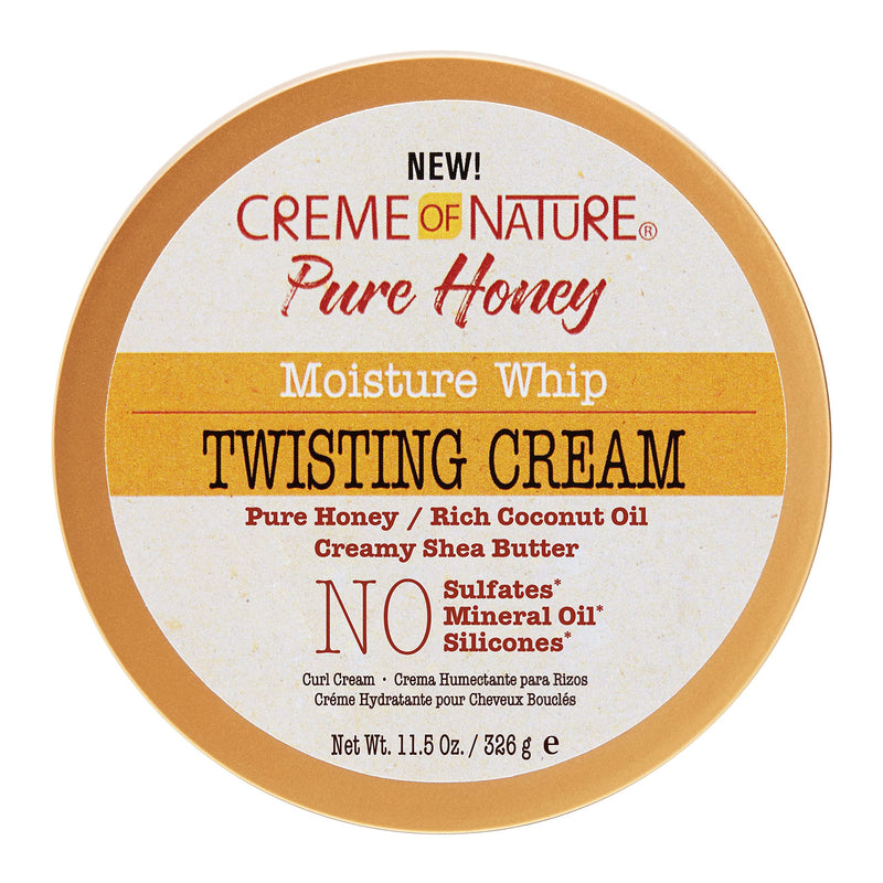 [Australia] - Curl Cream for Curly Hair by Creme of Nature, Moisture Whip Twisting Cream for Dry Dehydrated Hair with Pure Honey, 11.5 Fl Oz 