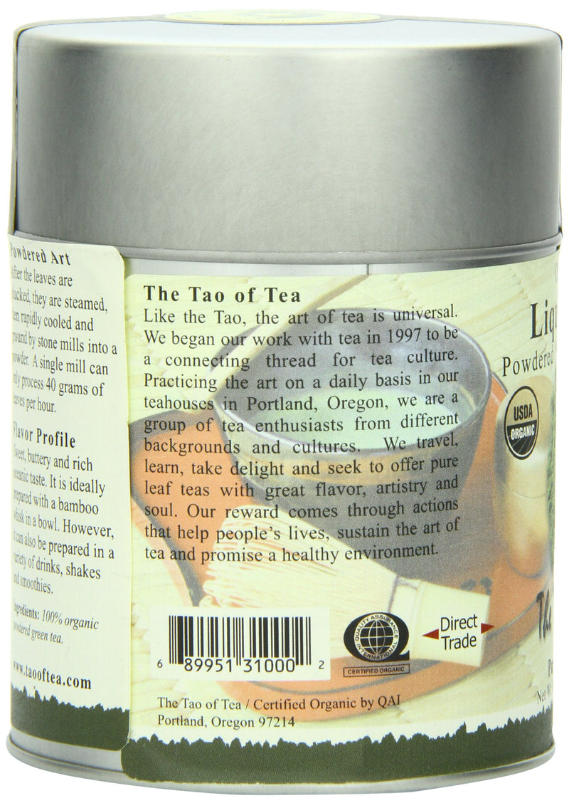[Australia] - The Tao of Tea Liquid Jade Powdered Matcha Green Tea, Loose Leaf, 3 Oz 