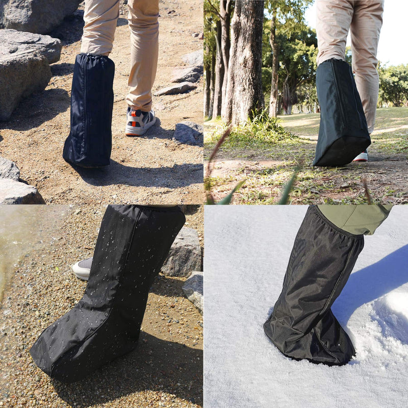 [Australia] - Life-C Walking Boot Cover Medical Cast Fracture Orthopedic Brace Leg Foot Support with Sole High Tall Black M Medium 
