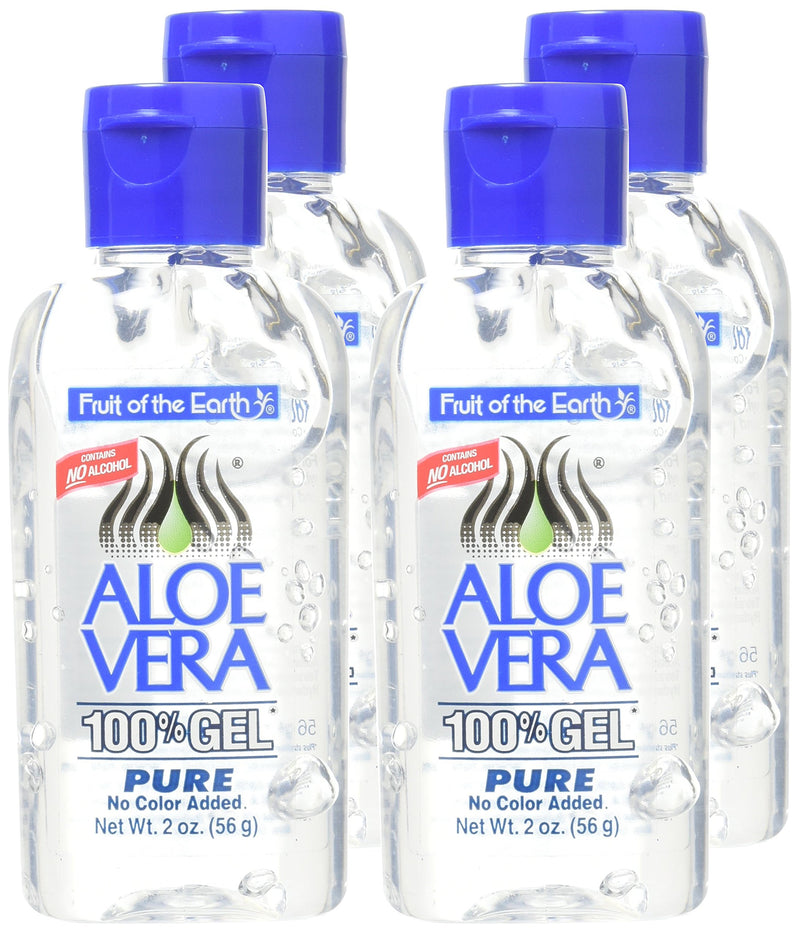 [Australia] - Fruit of the Earth Aloevera 2 Ounce Gel - 4 Pack Aloe Vera 2 Ounce (Pack of 4) 