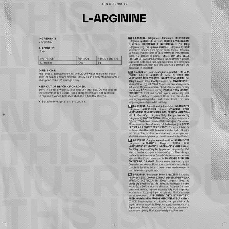 [Australia] - Bulk L-Arginine Powder, 100 g, Packaging May Vary 100 g (Pack of 1) 
