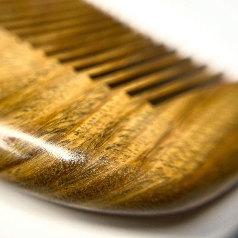 [Australia] - ZilberHaar - Beard Comb - 100% Scented Sandalwood - Essential Beard Care Accessory for Men, Straightens Bread Without Static - Handmade Comb 