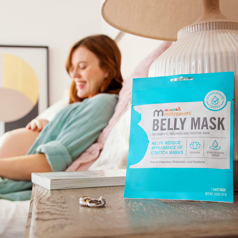 [Australia] - Munchkin Milkmakers Belly Mask for Pregnancy Skin Care & Stretch Marks, 1 Sheet Mask, 1.0 Count 1 Count (Pack of 1) 