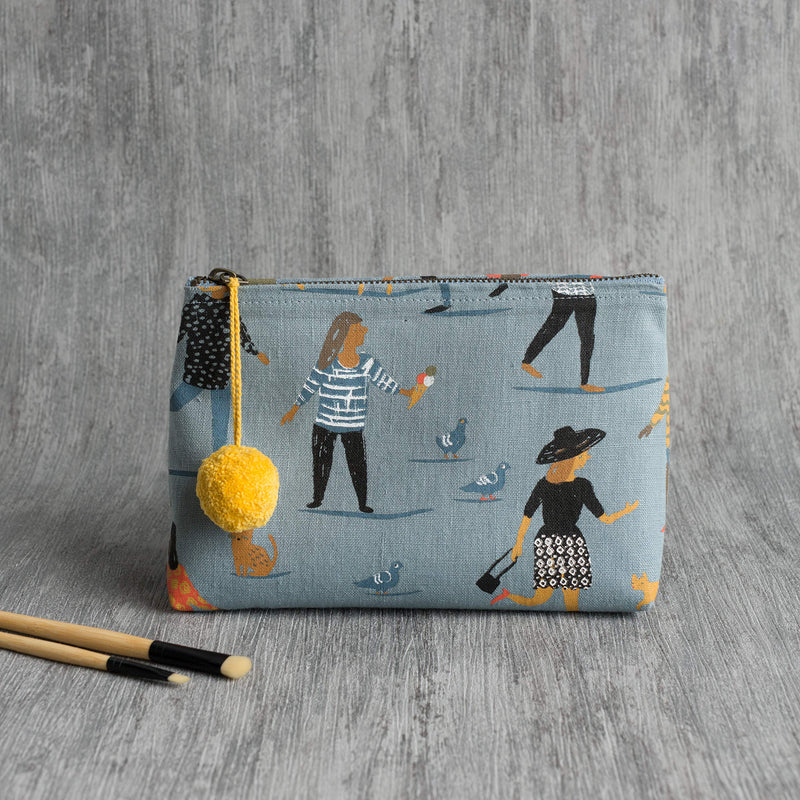 [Australia] - Danica Studio Linen, People Person Design Cosmetic Bag-Small 