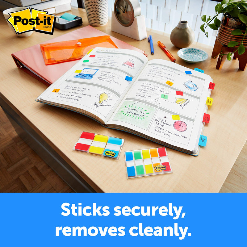 [Australia] - Post-it Tabs.625 in Solid, Aqua, Lime, Yellow, Red, 10/Color, 40/Dispenser (676-ALYR) 