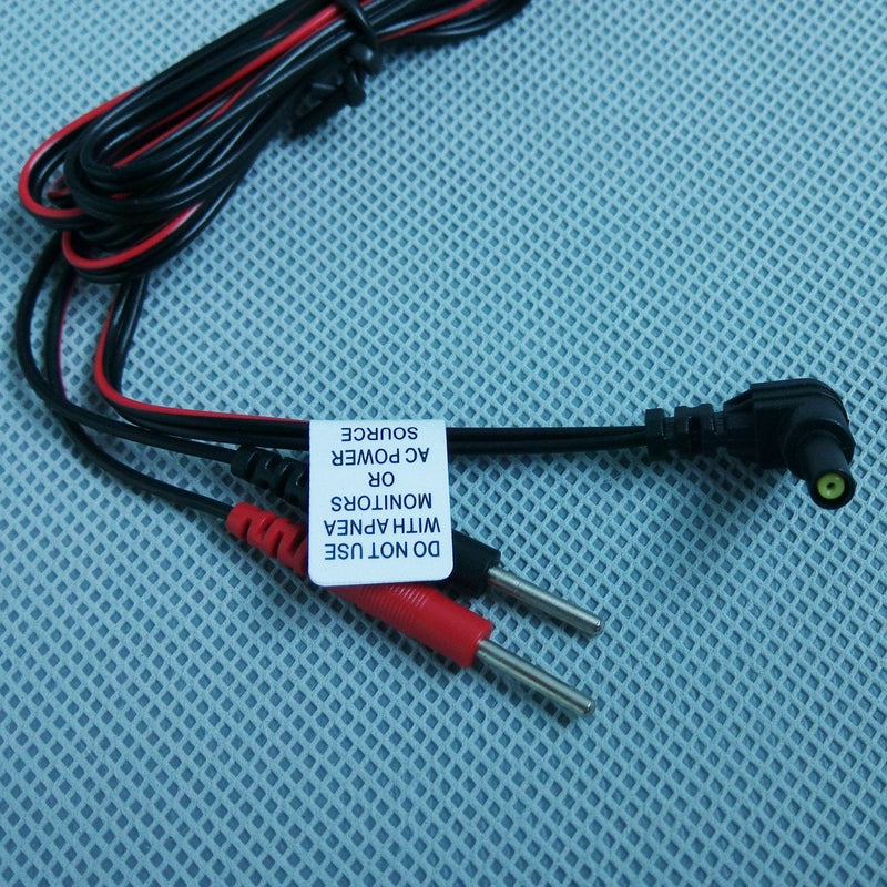 [Australia] - 2Pcs/pack Replacement Electrode Lead Wires Connect Cables Pin 2mm For TENS Electronic Therapy Machines 