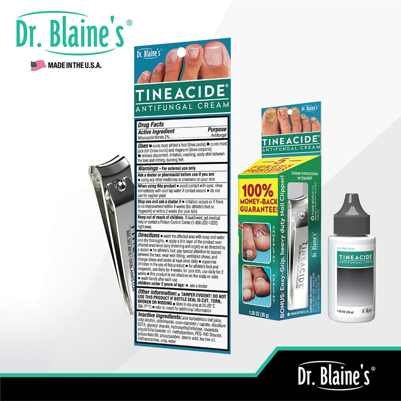 [Australia] - Dr. Blaine's Tineacide Antifungal Cream 1.25 oz. (Quantity of 3) 