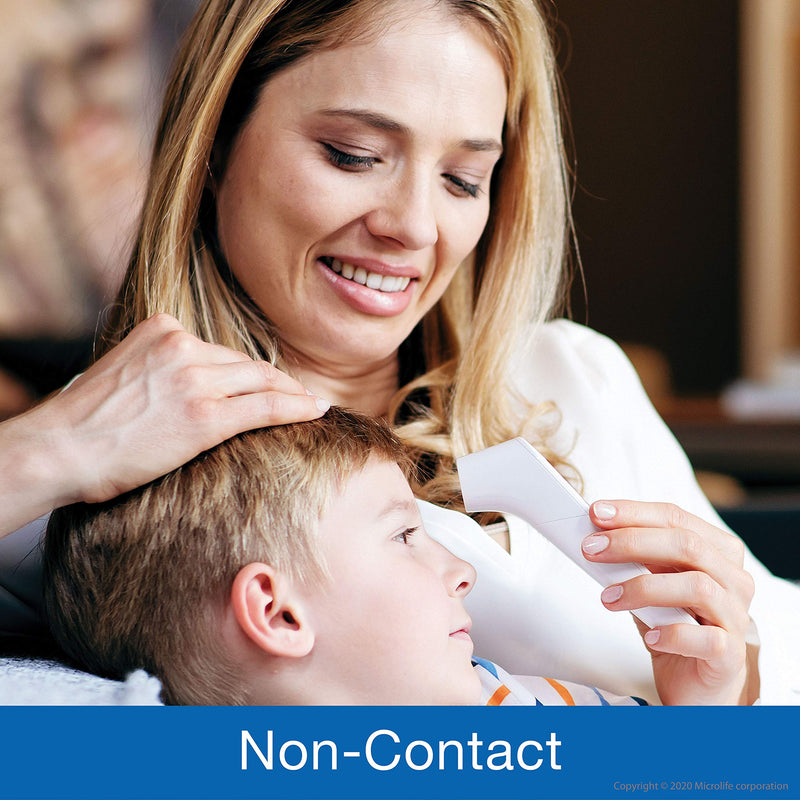 [Australia] - Microlife Non-Contact Forehead Thermometer, Digital Infrared No-Touch Thermometer for Adults, Kids & Baby, Large Backlit LCD Screen, Fever Alarm, Memories, Easy to Use with Instant Accurate Readings 