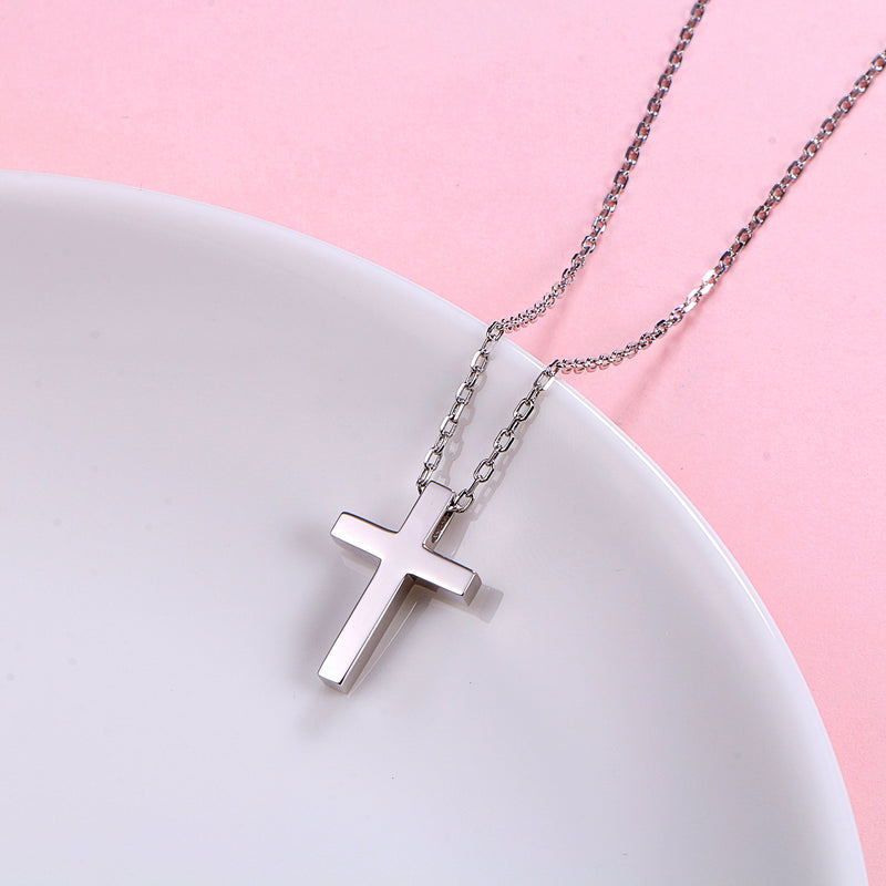 [Australia] - Alphm Sterling Silver Small Cross Pendant Necklace Bracelet Earrings Necklace: Cross 