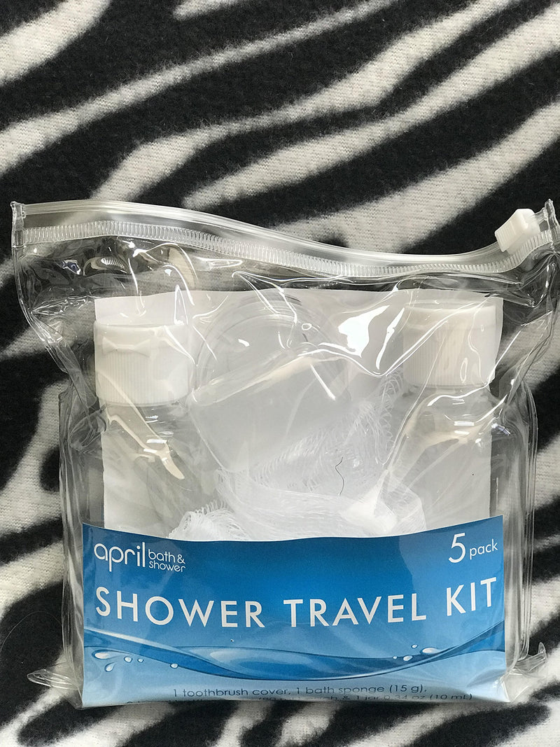 [Australia] - April Bath and Shower, Shower Travel Kit 5 pack, Multiple colors 