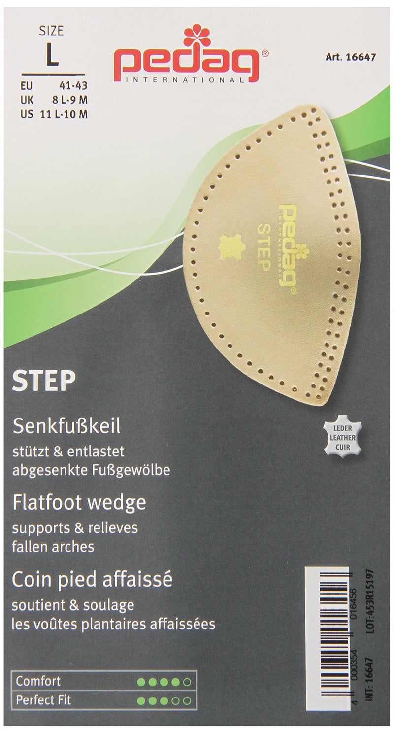 [Australia] - Pedag Step 16647 Symmetrical Self Adhesive Arch Support Inserts, Tan Leather, Large Large (EU 41-43/ US W11-13/M 8-10) 1 pair 