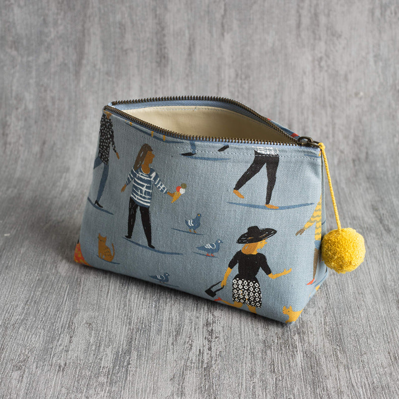 [Australia] - Danica Studio Linen, People Person Design Cosmetic Bag-Small 