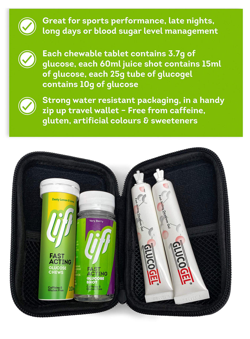 [Australia] - Hypowallet Hypo Wallet Contains Gluco Tabs, Gluco Juice & Gluco Gel, Fast Acting Glucose1 Units 