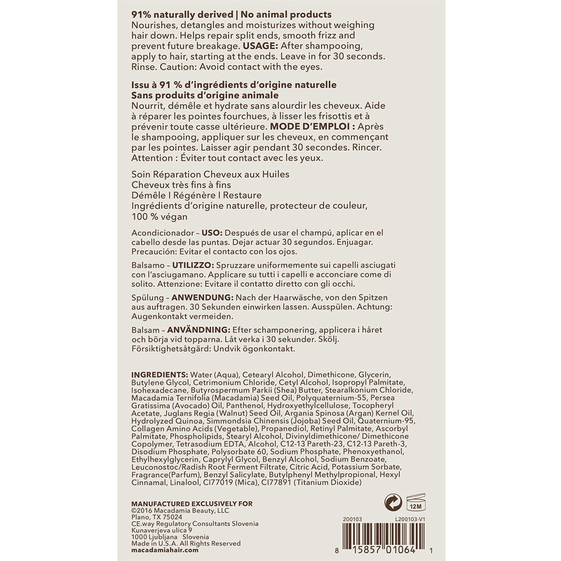 [Australia] - Macadamia Professional Weightless Moisture Conditioner 1000 ml 