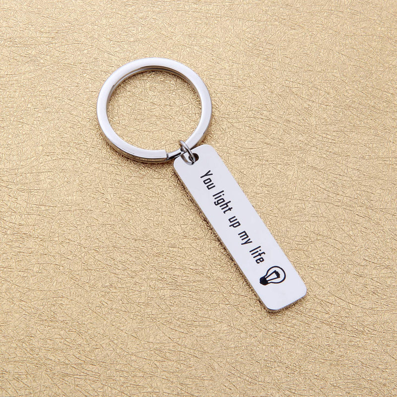[Australia] - MYOSPARK Electrician Gift Coworker Retirement Gift You Light Up My Life Keychain Thank You Gift for Doctor Nurse Light Life Keychain 