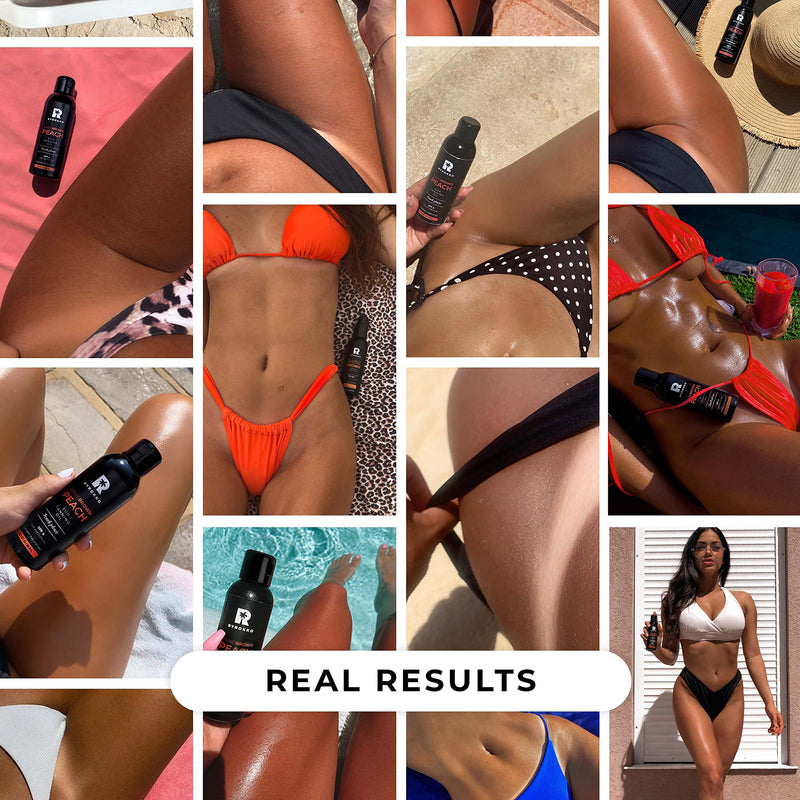 [Australia] - BYROKKO Shine Brown Premium Tanning Accelerator Peach Oil SPF6 (150 ml), Tan Accelerator for Sunbed & Outdoor Sun, Natural Ingredients. Almond Oil, Extra virgin Olive Oil, Vitamin E, Cacao Butter 