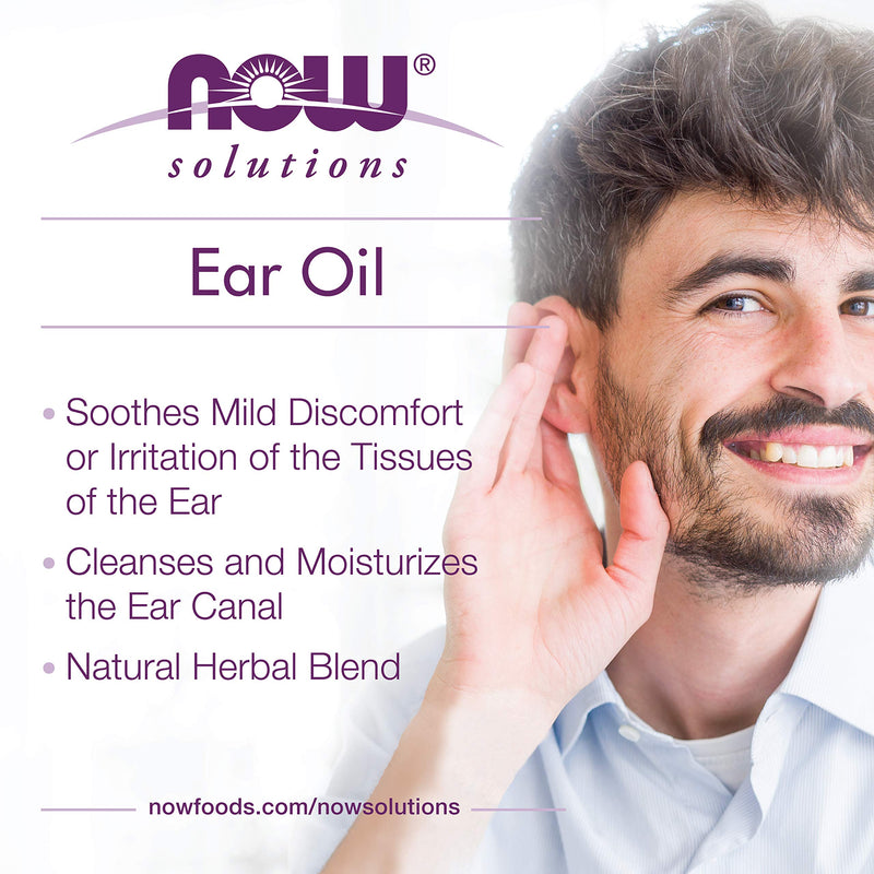 [Australia] - NOW Solutions, Ear Oil, Soothing Herbal Blend, Great on Mild Discomfort or Irritation, 1-Ounce 