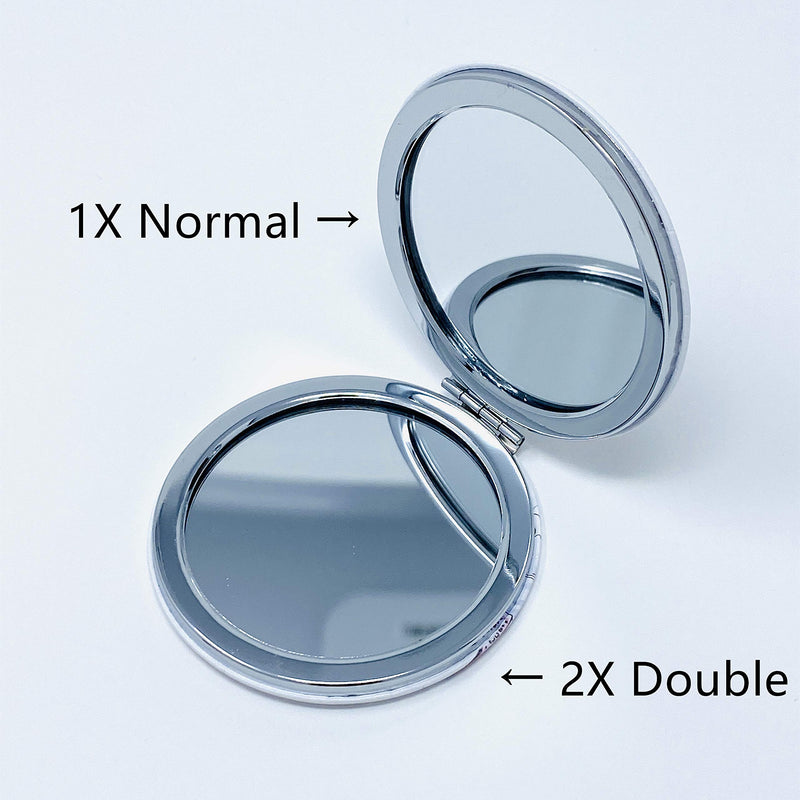 [Australia] - Girls & Women Fashion Elegant New York Souvenir Round Travel Mirror Hand Mirror Cosmetic Makeup Compact Mirror (JMR-270805B) Jmr-270805b 