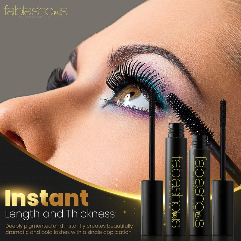 [Australia] - Fablashous 2-Piece 3D Thickening and Lengthening Black Natural Green Tea Fibre Lash Mascara Set1 Units 