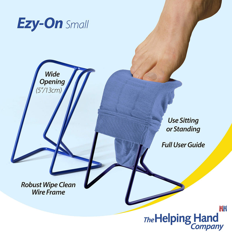[Australia] - Helping Hand Company Ezy-on Small Compression Stocking Aid and Sock Applicator. Dressing Aids for Putting on Compression Support Socks for Women and Men 