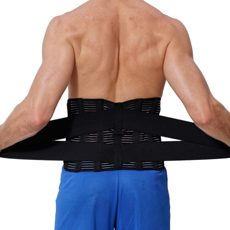 [Australia] - NeoTech Care Adjustable Compression Back Brace Lumbar Support Belt, Black, Size XXXL 3X-Large (Pack of 1) 