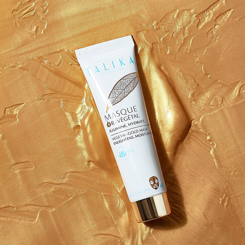 [Australia] - Vegetal Gold Mask - Talika - Regenerating Gold Mask - Antioxidant and Soothing Care - All Skin Types - Skin Boosted with Radiance in just 10 minutes 