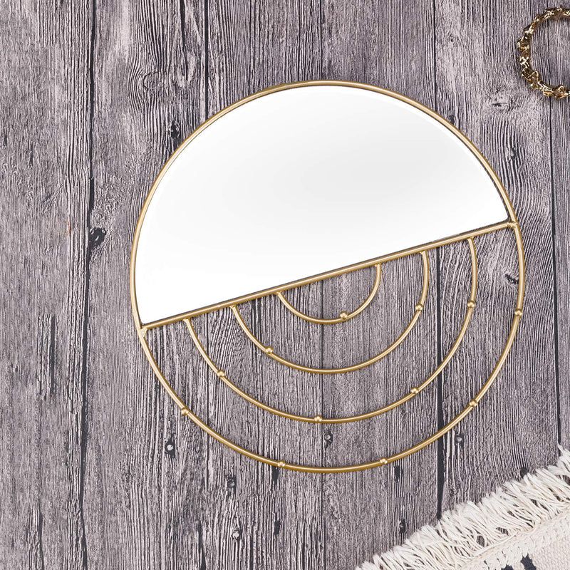 [Australia] - Jewelry Organizer Wall Mounted with Hooks and Mirror for Necklaces,Bracelets,Earrings,Rings 