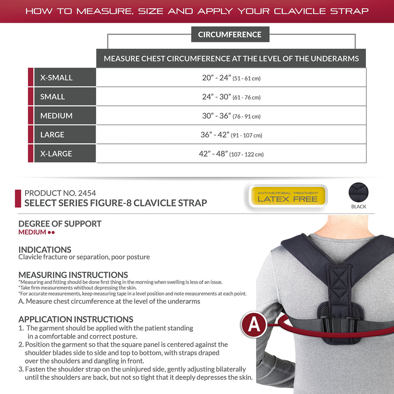 [Australia] - OTC Clavicle Strap, Figure-8 Style, Select Series, Medium 