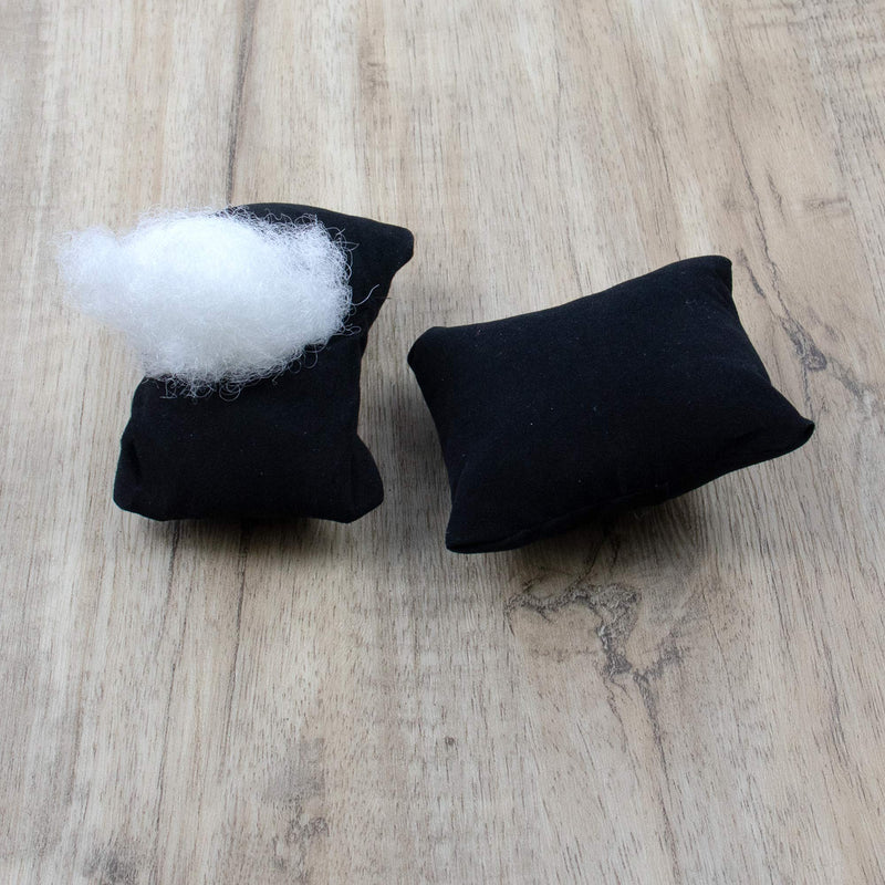 [Australia] - AUEAR, Velvet Bracelet Watch Pillow Black Jewelry Pillows Watch Bracelet Bangle Cushions Display Stand Set for Box (10 Pcs) 10 Pcs 