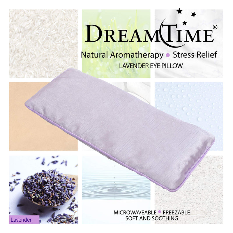 [Australia] - DreamTime Eye Pillow with Lavender Aromatherapy, Natural Herbal Mask, Purple and Brown, Pack of 1 Lavender/Chocolate Brown 