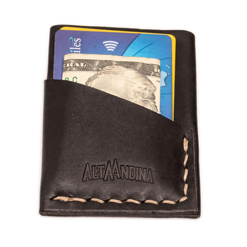 [Australia] - Alta Andina Slim 3 Pocket Leather Wallet | Minimalist, Vegetable Tanned Leather Card Holder | 3 Slots For Business Cards, ID, & Credit Cards Noche 