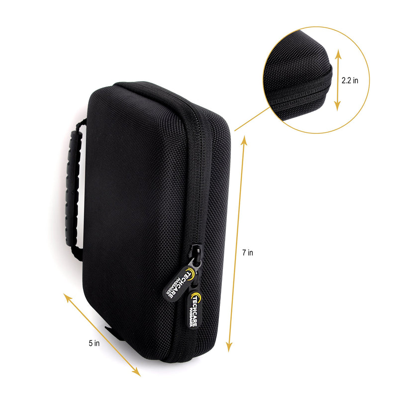 [Australia] - Hard Travel Case for TechCare Plus 24 Touch X Tens Unit Touch Massager Protective Shockproof Dustproof Water Resistant Light Weight Carrying Case 