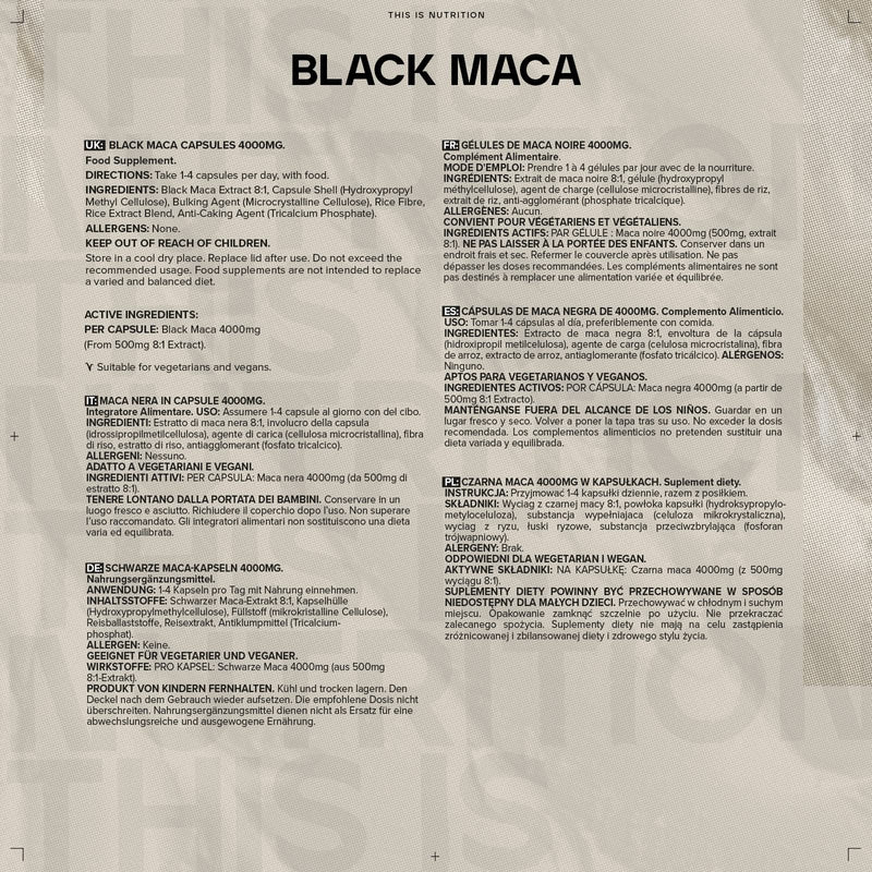 [Australia] - Bulk Black Maca Capsules, 4000 mg, Pack of 90, Packaging May Vary 90 Count (Pack of 1) 