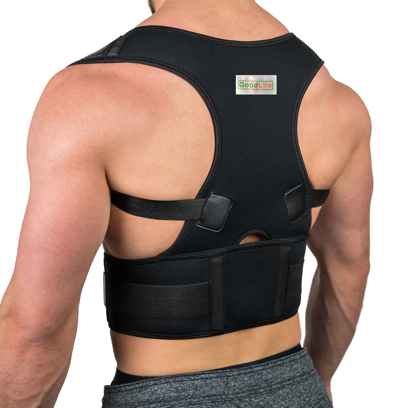 [Australia] - Posture Corrector for Women and Men - Comfortable Back Support Brace to Trigger Rounded Shoulders and Upper Back to Proper Position - Discreet Vest for Pain Relief - May Wear Under Clothes 