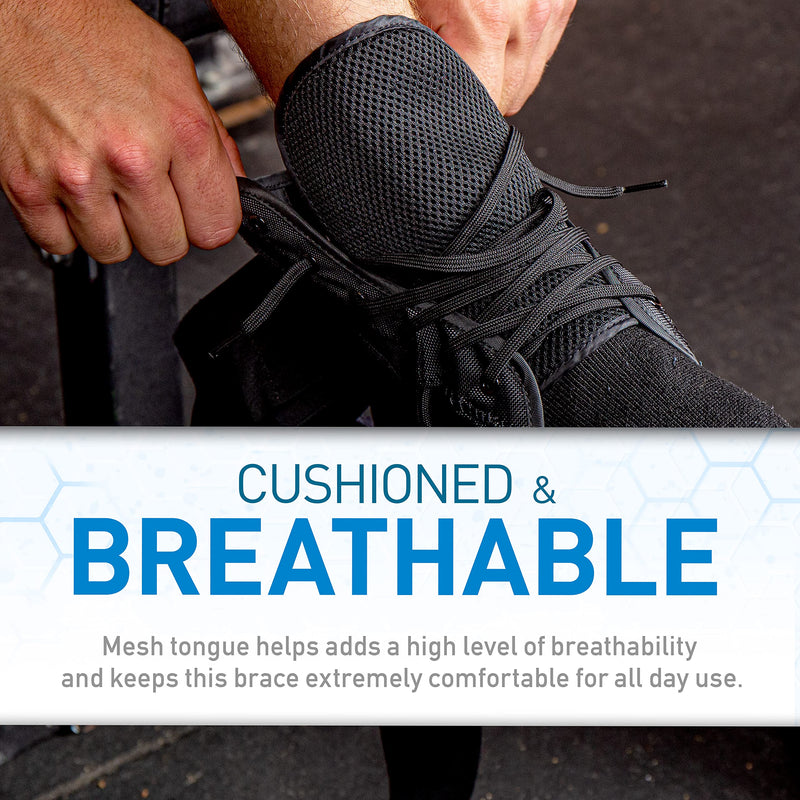 [Australia] - Franklin Sports Ankle Brace - Adjustable Ankle Support Stabilizer - Compression Support for Ankle Sprains and Pain - Athletic Ankle Brace - One Size 