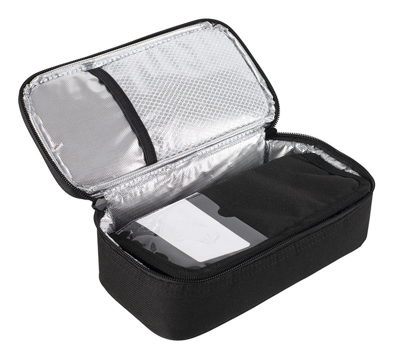 [Australia] - ALLCAMP Insulin Cooler Travel Bag for Diabetic Organize Medication with 4 Ice Packs (Medium（Oxford）, Black) Medium（Oxford） 