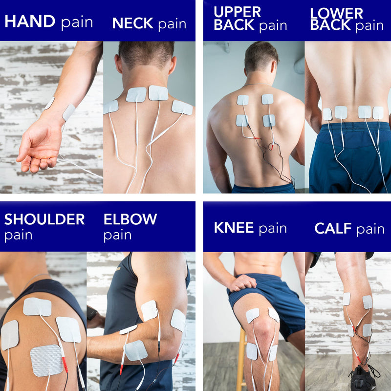 [Australia] - Roscoe Medical TENS Unit and EMS Muscle Stimulator - OTC TENS Machine for Back Pain Relief, Lower Back Pain Relief, Neck Pain, or Sciatica Pain Relief, Clinical Strength Stim Machine 