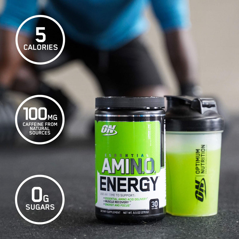[Australia] - Optimum Nutrition Amino Energy - Pre Workout with Green Tea, BCAA, Amino Acids, Keto Friendly, Green Coffee Extract, Energy Powder - Watermelon, 30 Servings 30 Servings (Pack of 1) 
