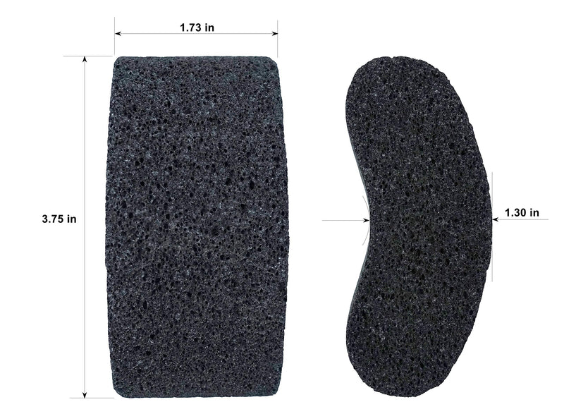 [Australia] - Bicrops Natural Lava Pumice Stone, Pedicure Tool, Hard Callus Dead Skin Remover, Foot File For Exfoliation & Fine Foot Scrubber for Smoothing & Softening Skin. (2 Pieces) 2 Pieces 