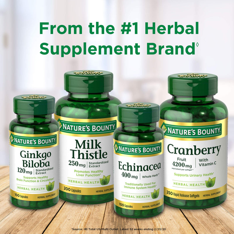 [Australia] - Echinacea by Nature's Bounty, Herbal Supplement, Supports Immune Health, 400mg, 100 Capsules 
