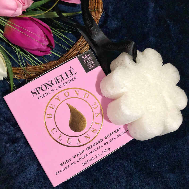 [Australia] - Spongelle Boxed Flower Body Buffer - Shower/Bath Sponge - French Lavender 