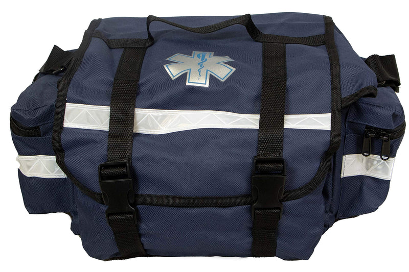 [Australia] - Primacare KB-RO74-R First Responder Bag for Trauma, Professional Multiple Compartment Kit Carrier for Emergency Medical Supplies, Red, 17 x 9 x 7 inches 