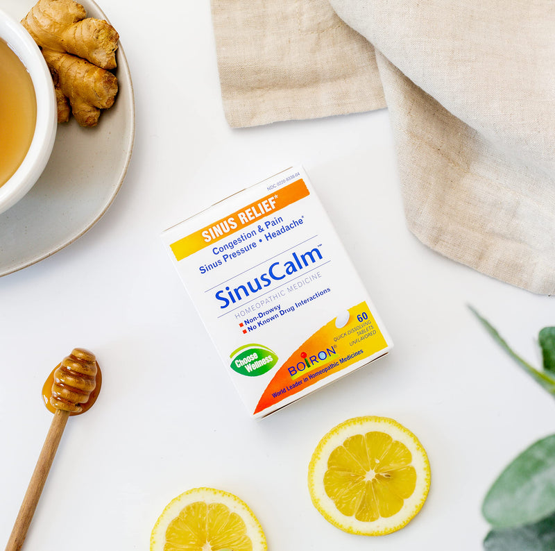 [Australia] - Boiron SinusCalm Tablets for Sinus Pain Relief, Runny Nose, Congestion, Sinus Pressure, Headache - 60 Count 60 Count (Pack of 1) 