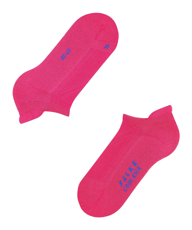 [Australia] - FALKE Women's Cool Kick Trainer Socks Breathable Quick Dry Black White More Colours Thin Colourful Ankle Socks For Sneaker Plain Cushioned Sole Ideal For Summer Casual Looks 1 Pair 5-6 Pink (Gloss 8550) 