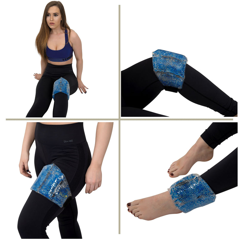 [Australia] - Zhu-Zhu Multi-Purpose Hot & Cold Pack Therapeutic Gel Beads - Neck, Joint, Shoulder & Back Pain Relief Wrap - Sports Injury Heat Therapy Pad 
