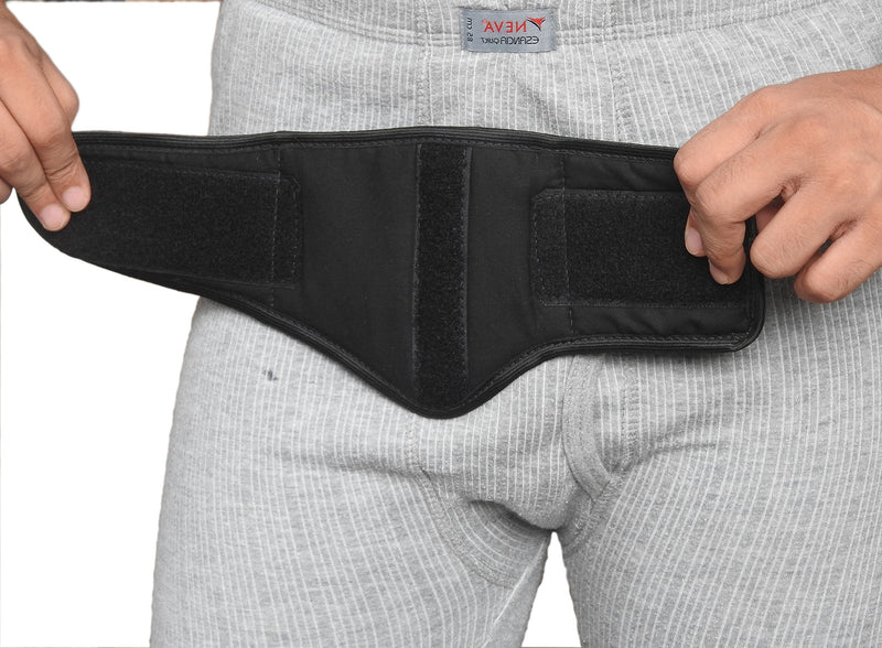 [Australia] - Wonder Care-Single Right Side Inguinal Hernia Belt Support Brace - Truss Brace with 1 Removable Compression pad and Adjustable Groin Strap and Truss Hernia Support pre Surgery - XL XL(40"-43") 